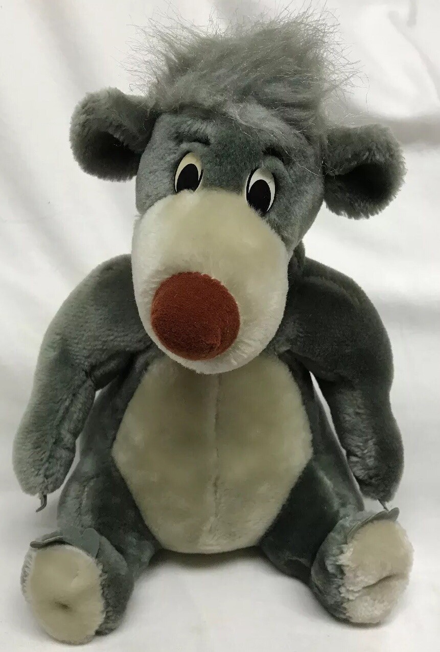 Peluche orso BALOO Disneyland vintage LIBRO DELLA GIUNGLA peluche 12 pollici