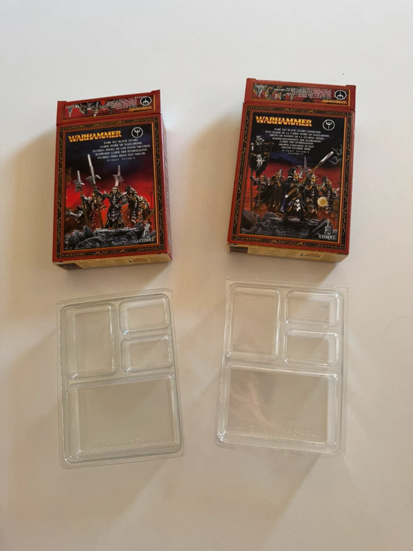 Boîtes vide Elfes Noirs Warhammer