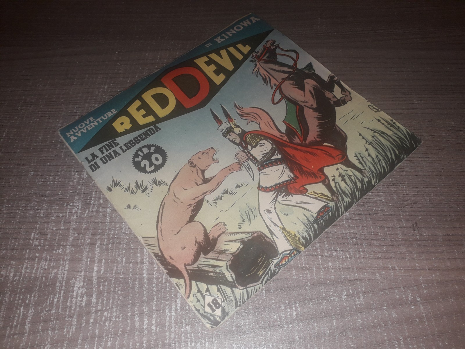 Nuove avventure di KINOWA RED DEVIL  VII serie  n° 18  Dardo  1953