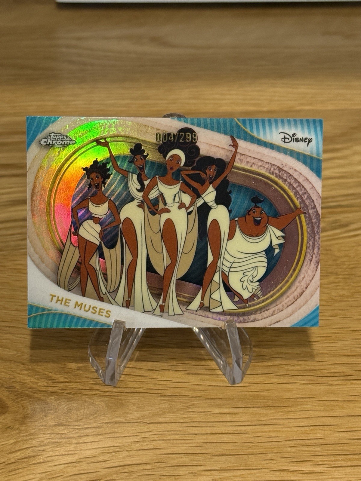 2025 Topps Chrome Disney #48 The Muses Refractor 4/299 Hercules