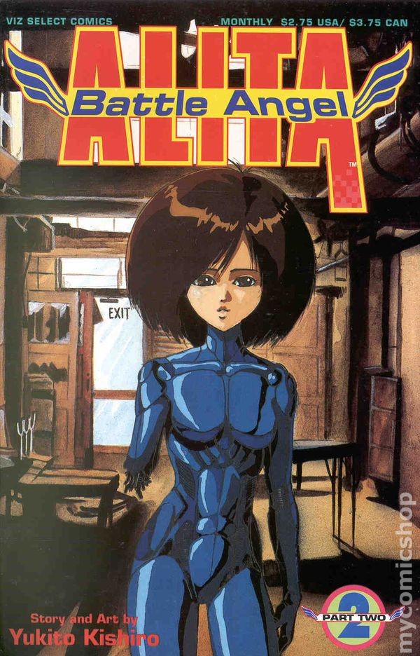 Angelo da Battaglia Alita Parte 2 #2 FN+ 6.5 1993 Immagine Stock