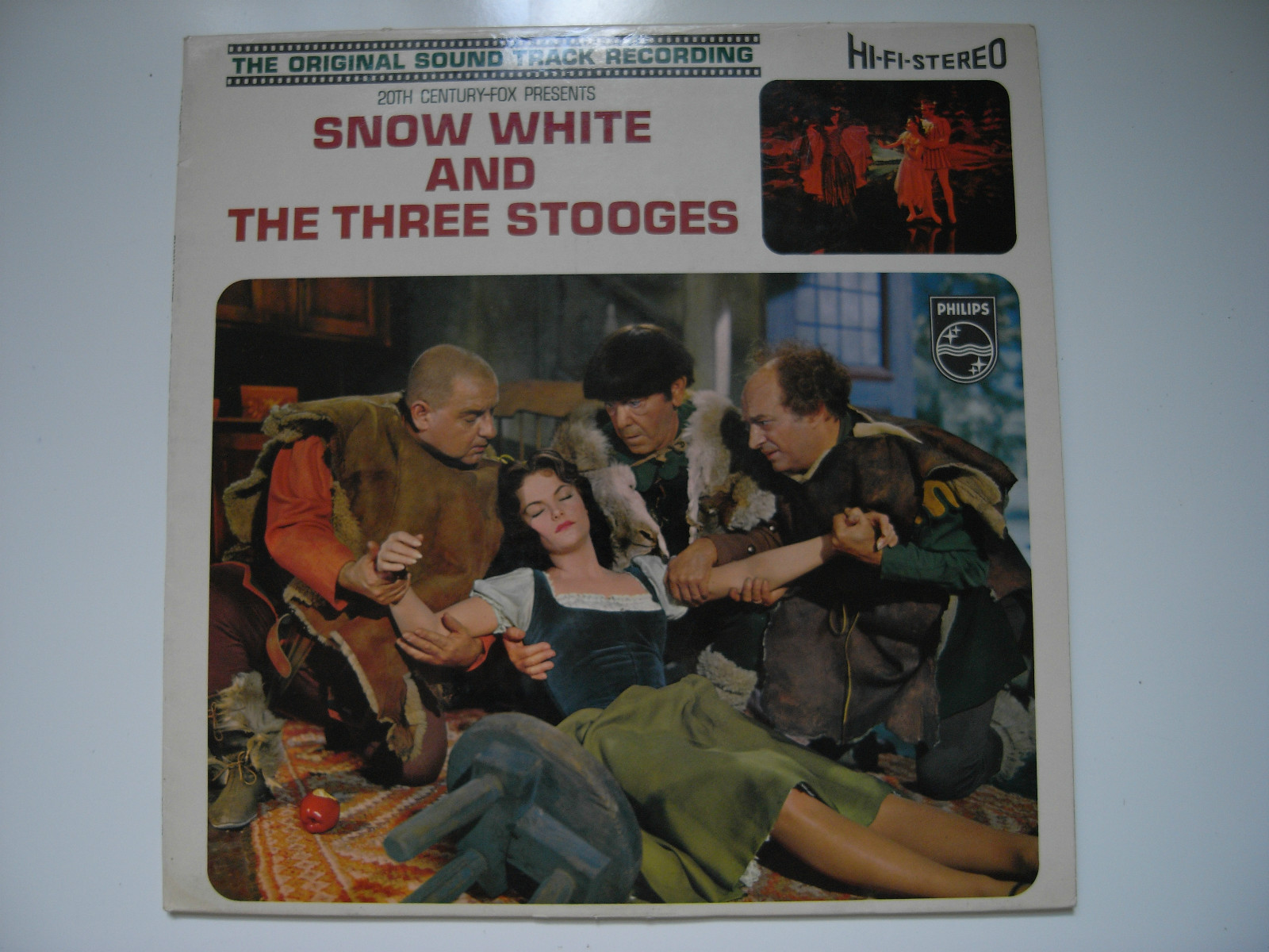 SNOW WHITE AND THE THREE STOOGES ORIGINAL SOUND TRACK PHILIPS STEREO SBBL 649