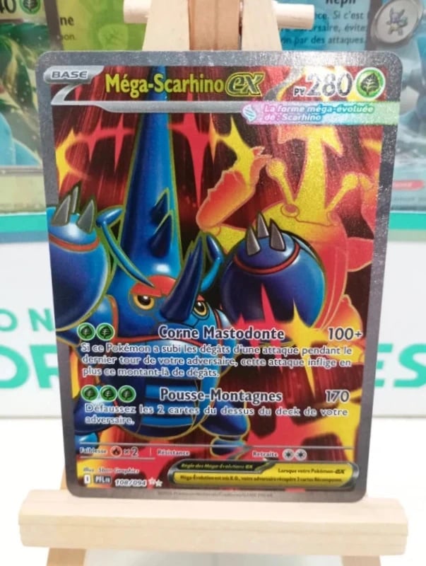 Méga-Scarhino EX Full Art FR 108/106 – Mint