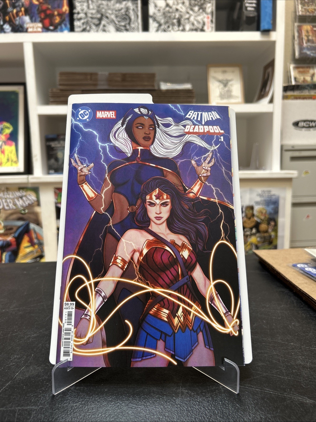DC/Marvel: Batman/Deadpool #1 (Cover H: Jenny Frison Card Stock Variant),