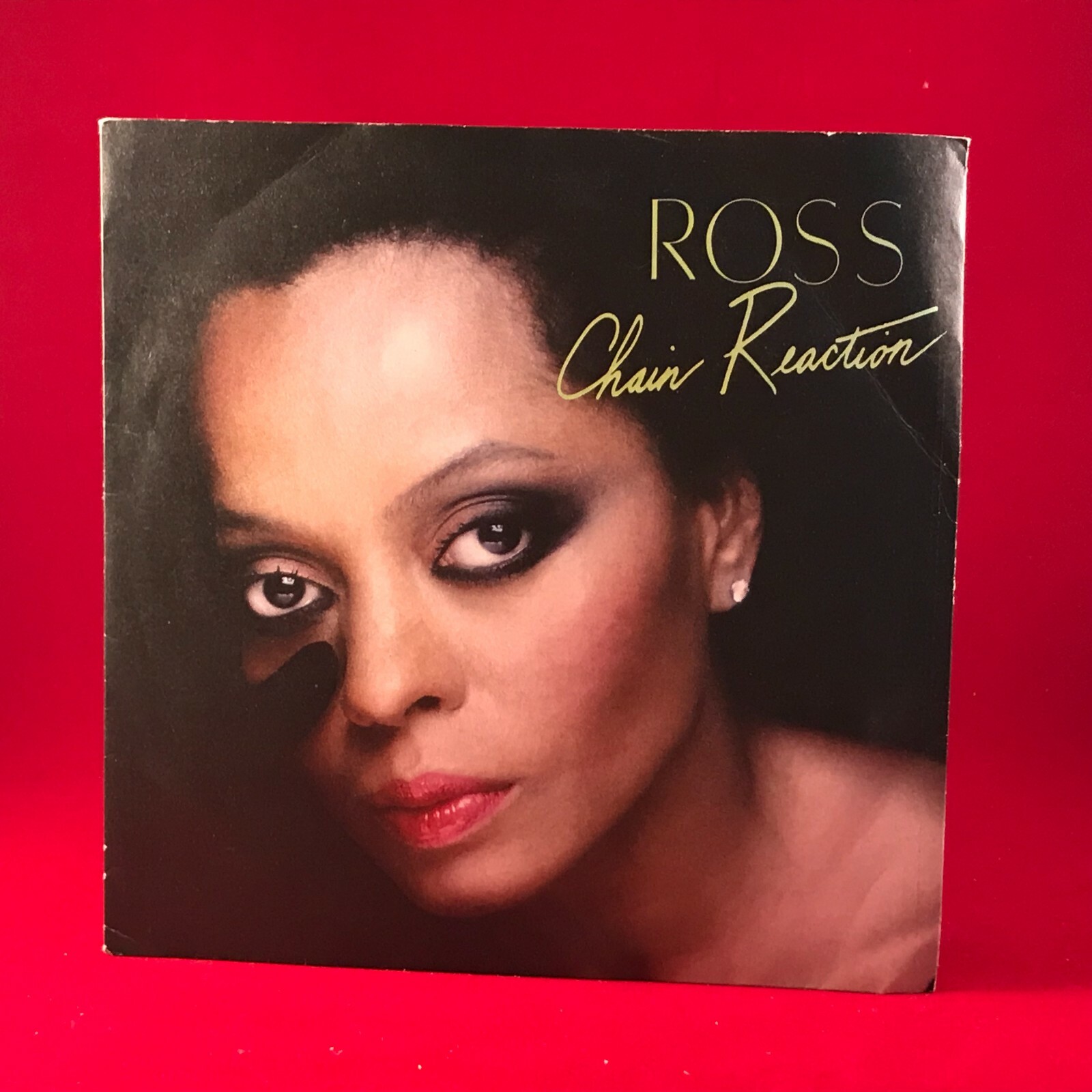 DIANA ROSS Chain Reaction 1985 UK 7" Vinyl Single Barry Gibb Capitol 45 record