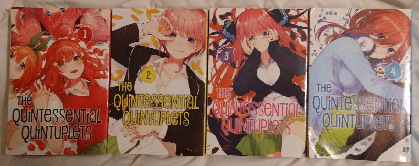 Lotto di The Quintessential Quintuplets manga di Negi Haruba Vol. 1-4