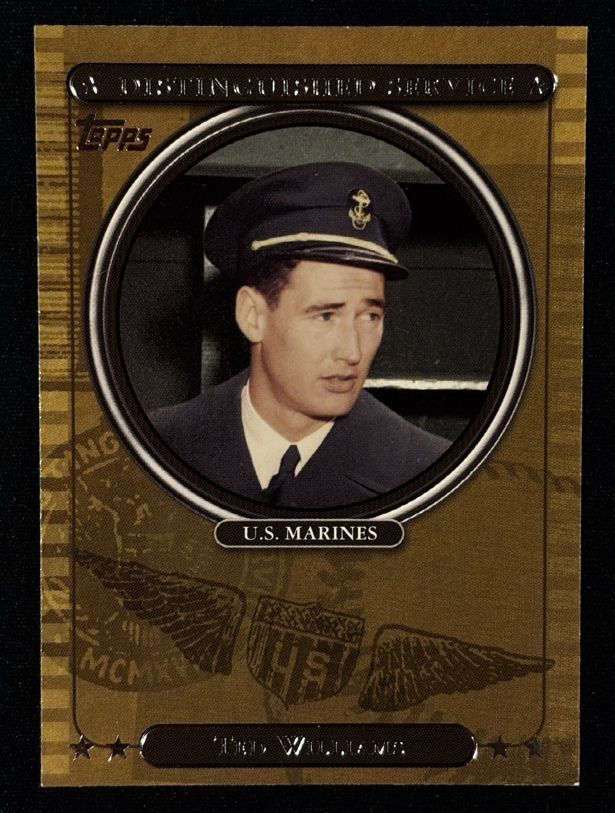 Topps 2007 Distinguished Service Insert DS25 Ted Williams U.S. Marines Card