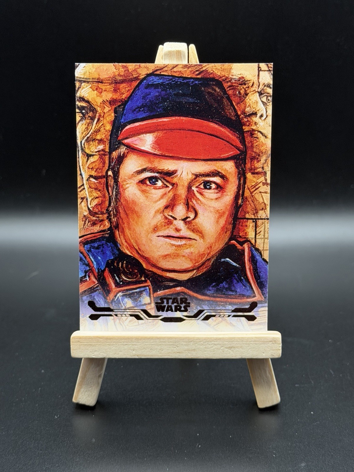 2025 Topps Star Wars Contrabbandieri Avamposto Sergente Mosk Carta Arte Stellare