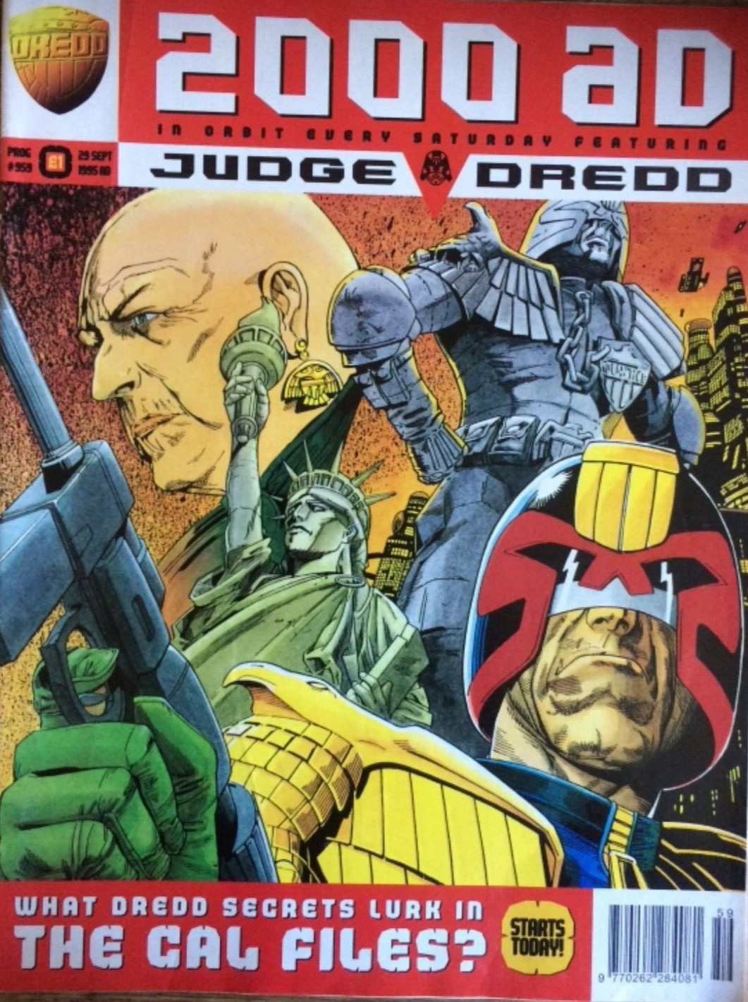 2000 AD Featuring Judge Dredd Magazine issue 959, 29 September 1995.