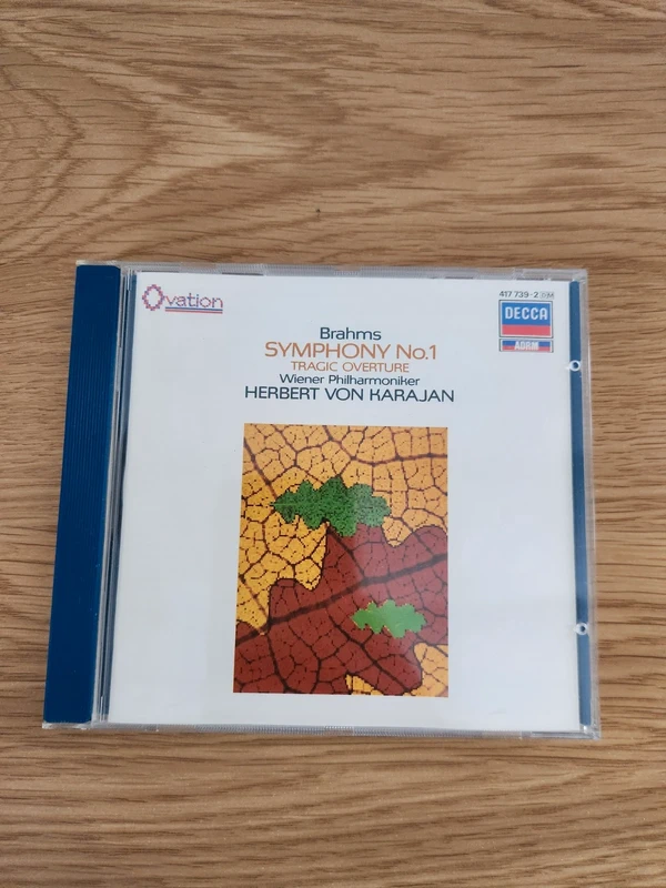 CD Brahms Symphonie No.1 Karajan Wiener Philharmoniker Decca