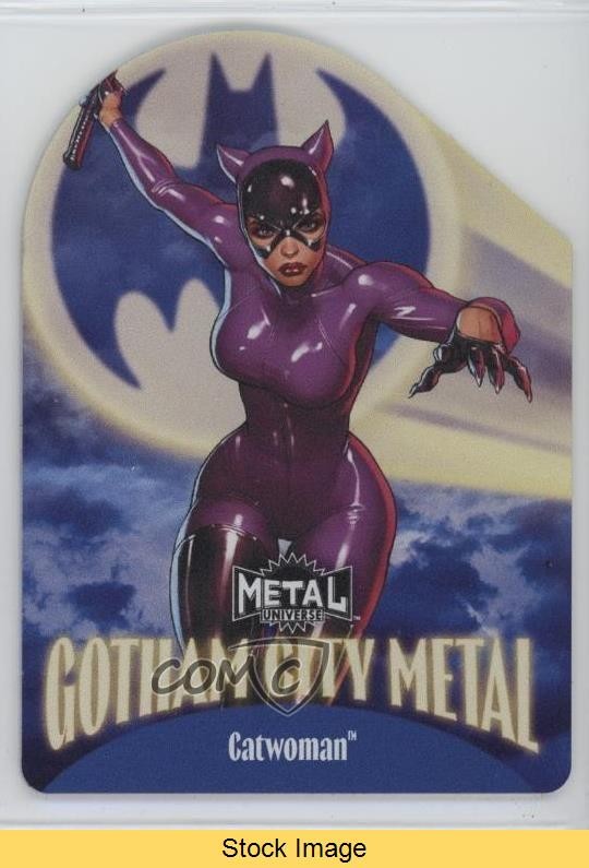 2025 Skybox Metal Universe Batman Gotham City Metal Catwoman #GM-8 READ 02aj