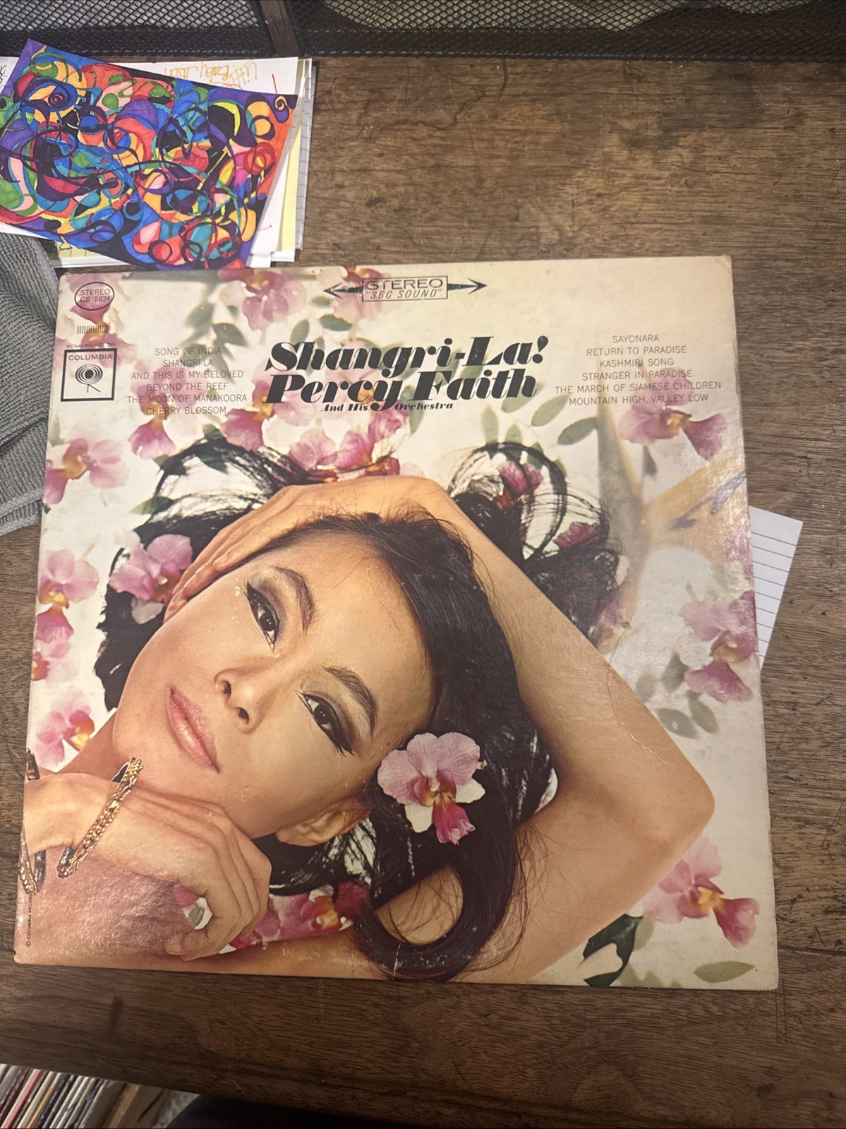 Percy Faith and His Orchestra LP Shangri-La! Columbia 2 eye CS 8824 vg+