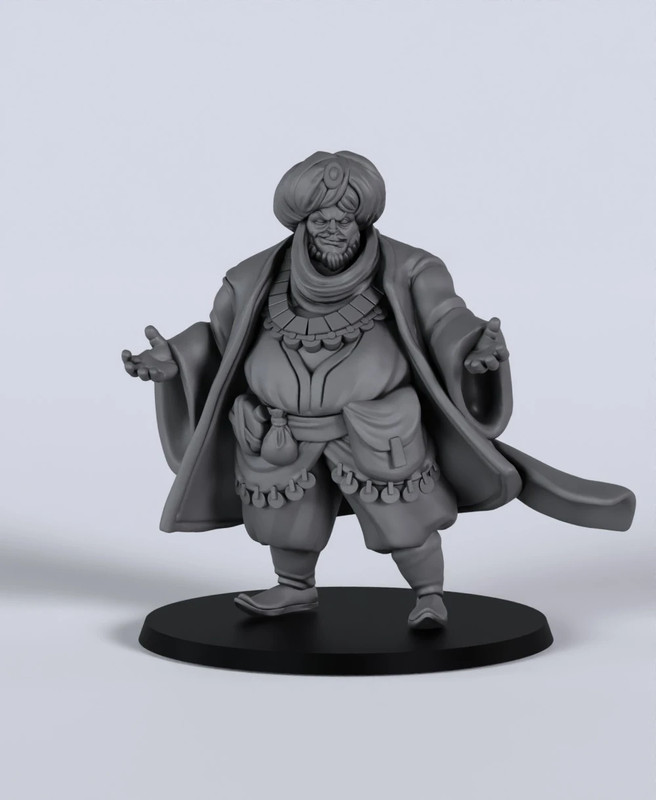 Khalid al-Bazaar - Arabian Nights - Miniatura Fantasy in resina | DnD | GDR