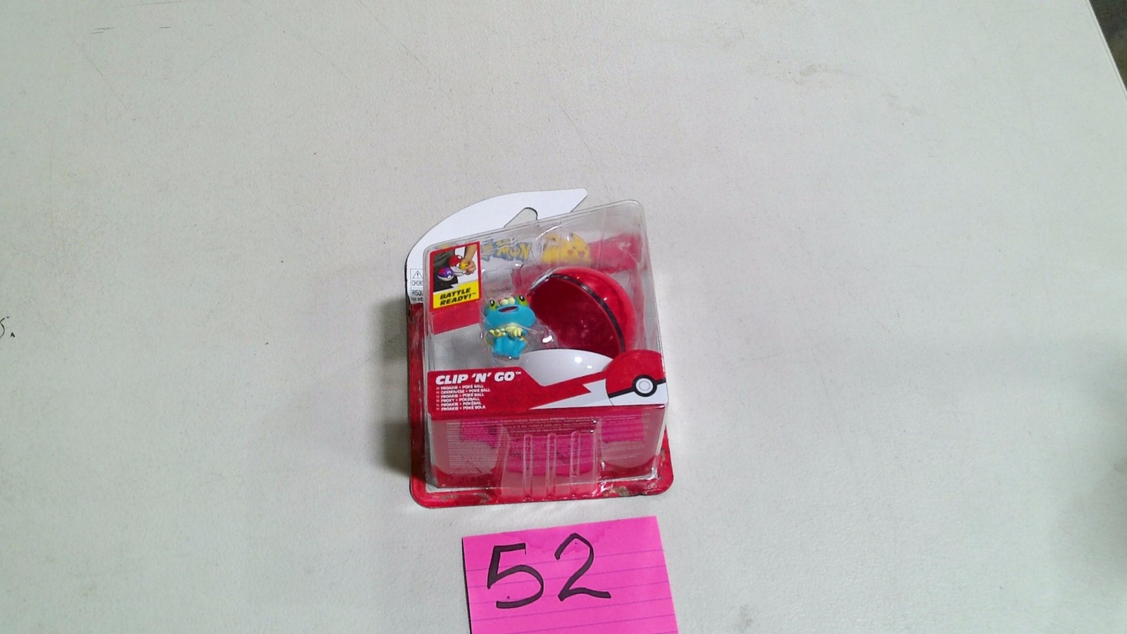 Pokémon Clip 'N' Go Action Figure Rosso Boxato Giocattolo Poké Ball Usato da Collezione