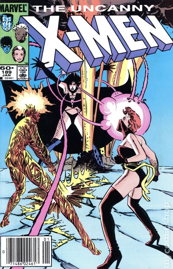 Uncanny X-Men #189N FN+ 6.5 1985 Immagine Stock