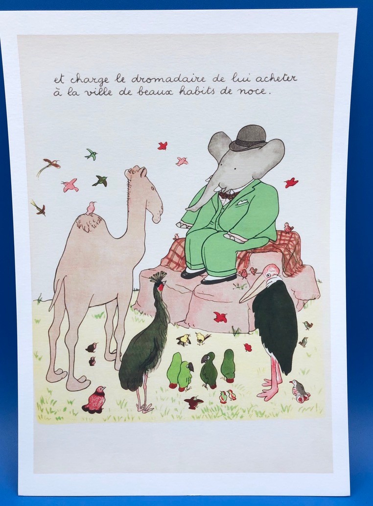 De Brunhoff Histoire de Babar Tirage format A4 Couronnement