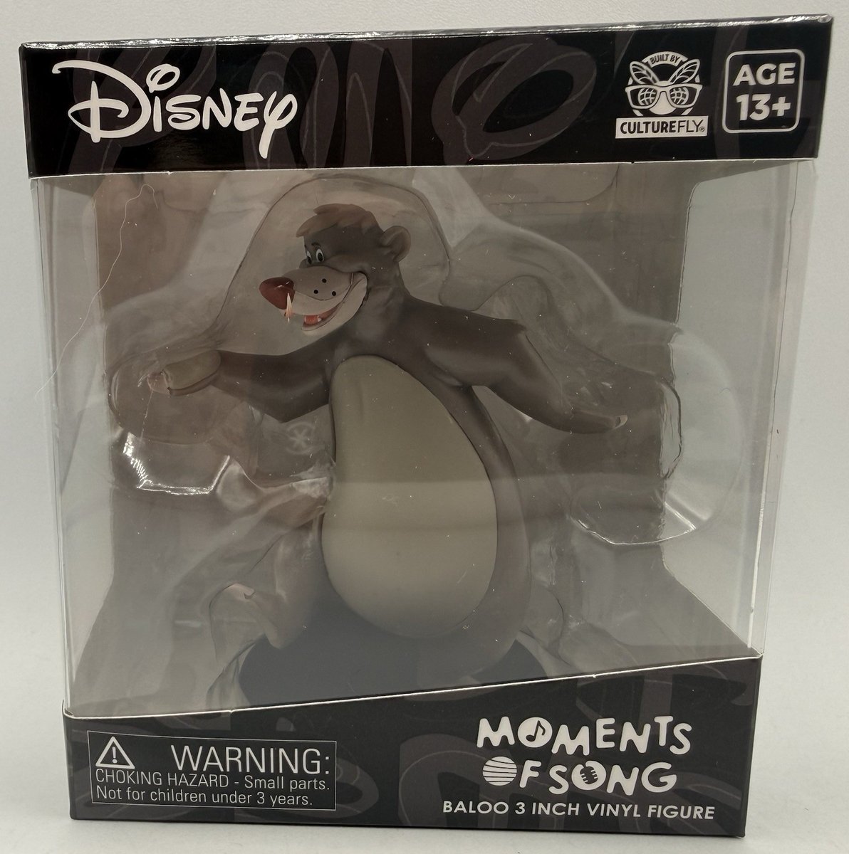 Disney Moments of Song Il Libro della Giungla Baloo 3" Figura in Vinile CultureFly Nuova.