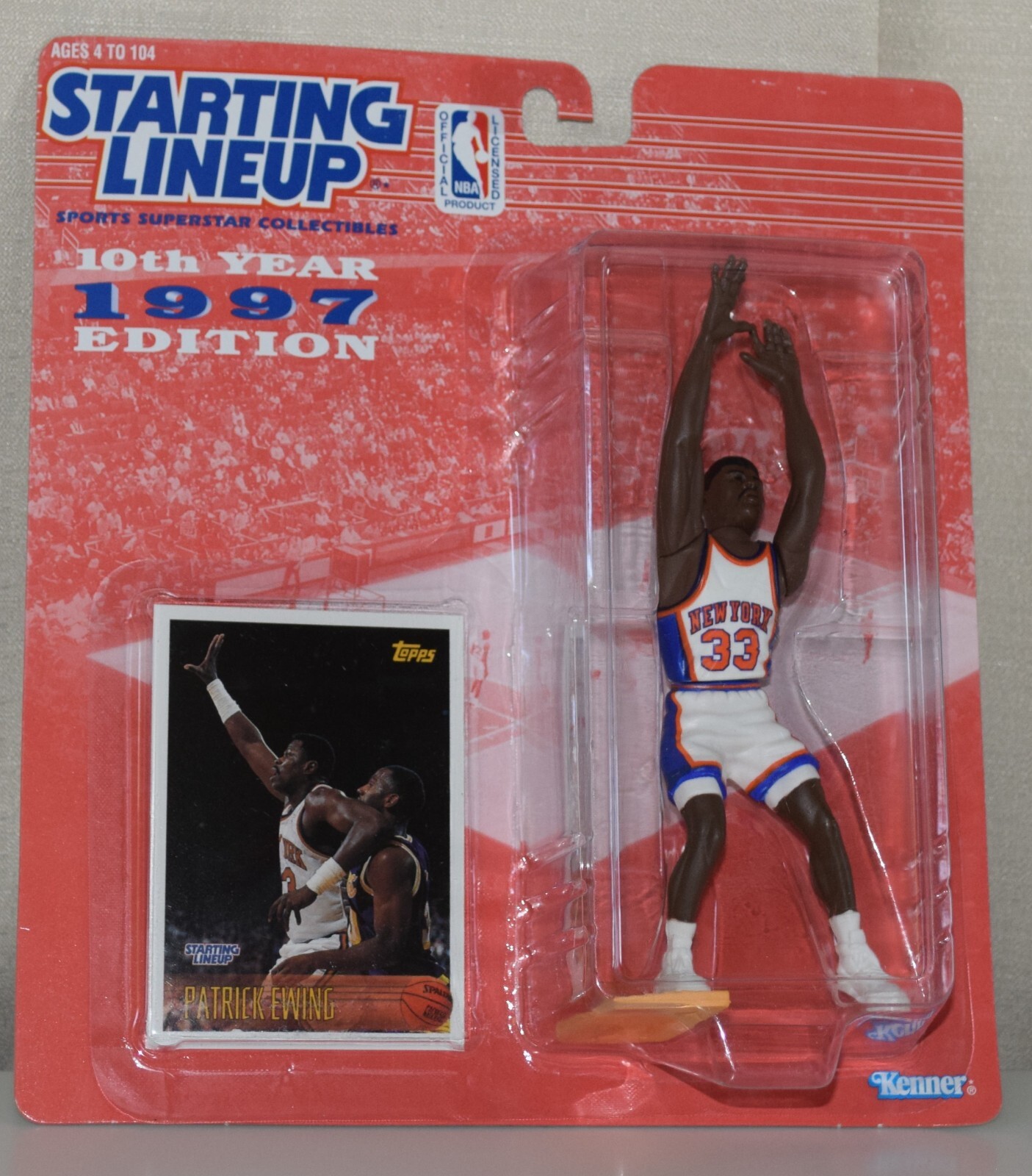 1997 STARTING LINEUP 69503 - PATRICK EWING ⭐ NEW YORK KNICKS - ⭐NOS⭐ SLU