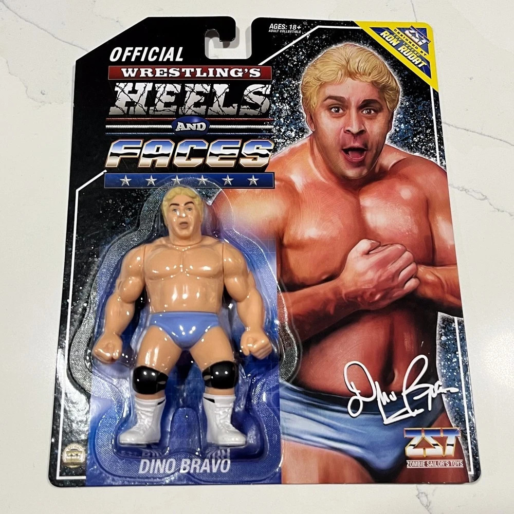 MOC Zombie Sailor Toys Dino Bravo WWF Wrestling Figure - Heels Faces Hasbro WWE