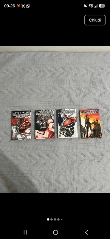 Attack on titan volumi 1 2 3 4 italiano