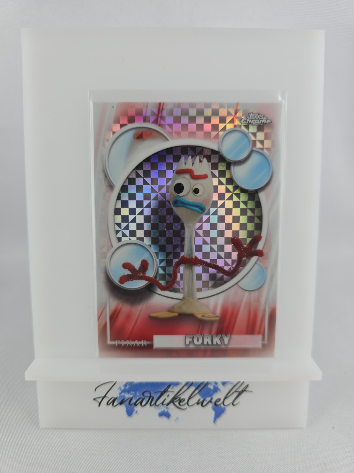 Forky 2026 Topps Chrome Disney X-Fractor Mega Box Exclusive #192