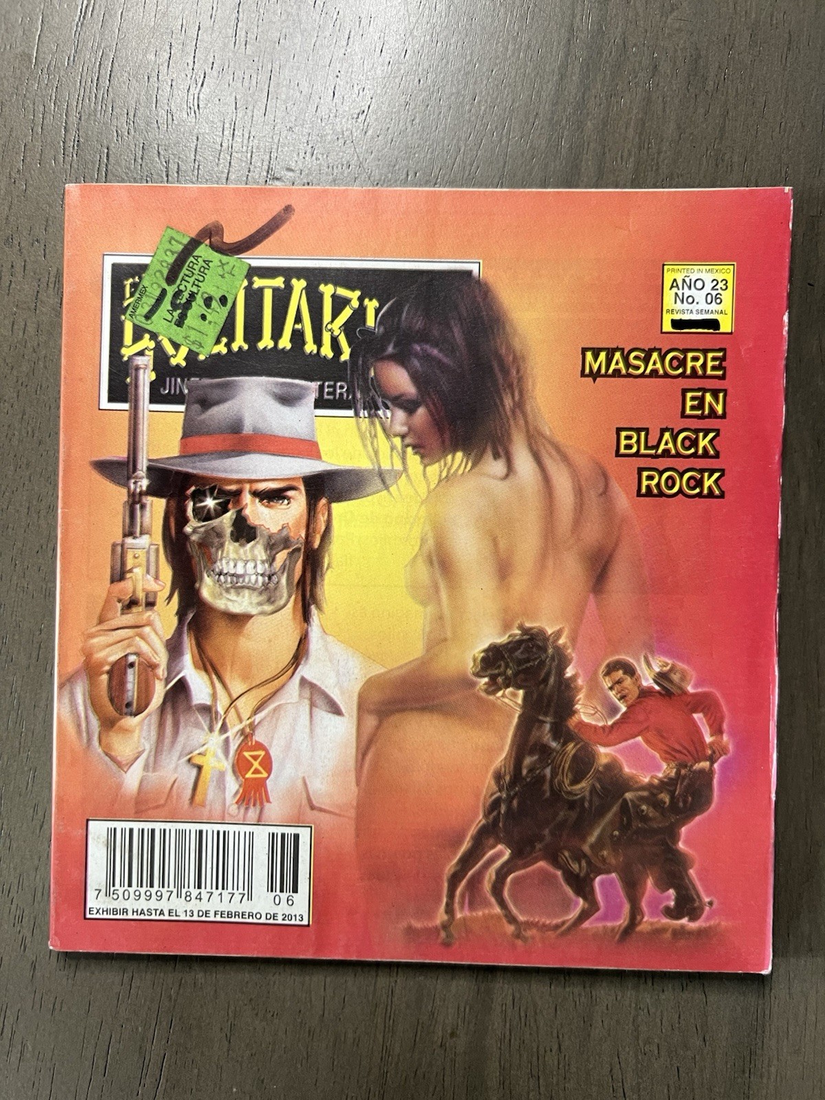 El Solitario Jinete Sin Fronteras n.6 2013 Pulp messicano colore fumetto usato