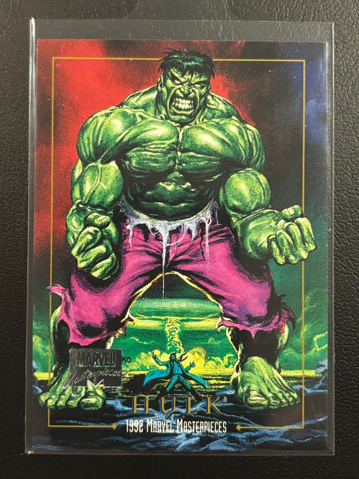 2016 Marvel Masterpieces 1992 riacquisti commemorativi #32 Hulk