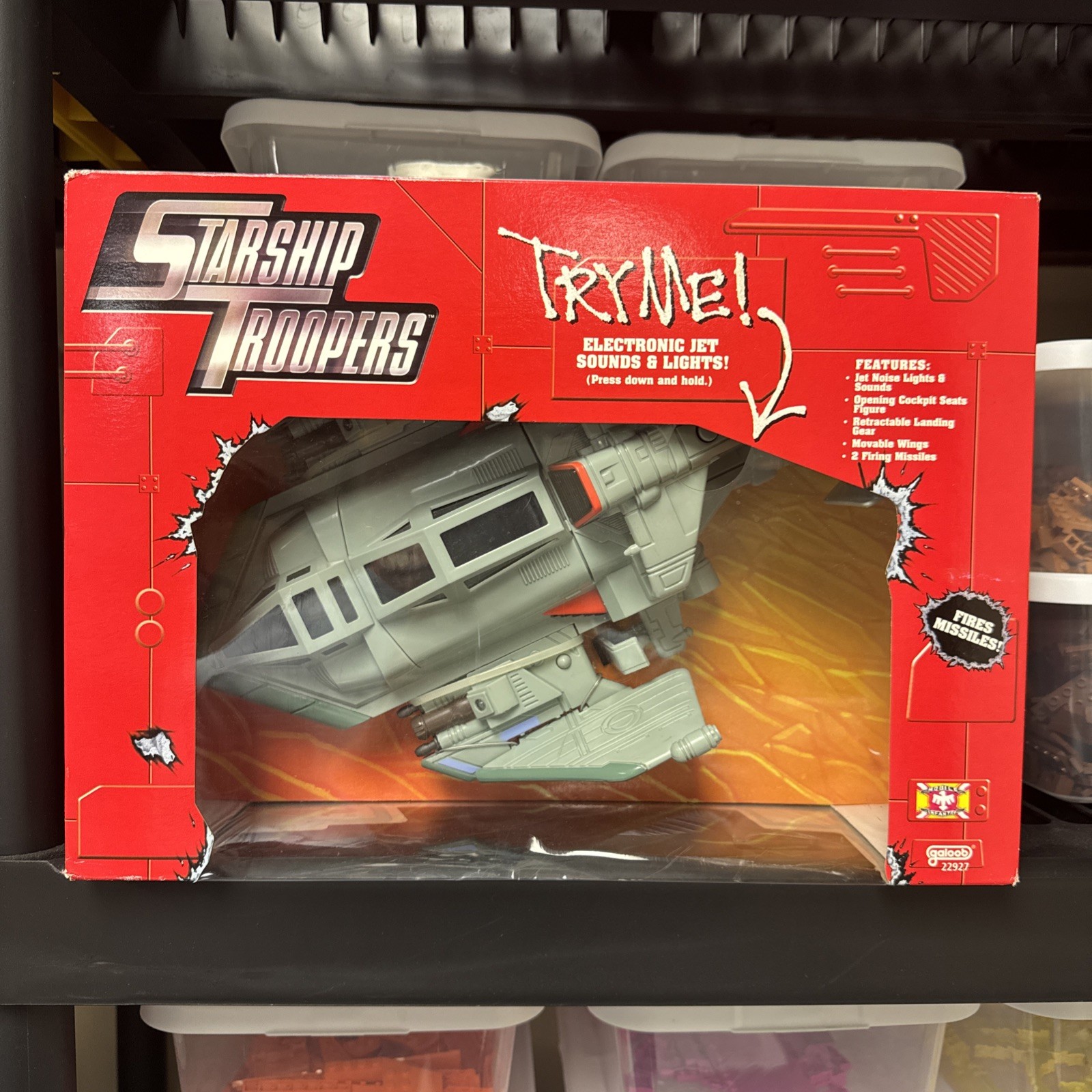 Starship Troopers Electronic Tac Fighter Ship 1997 Galoob MISB NEW