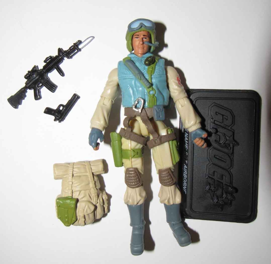 GI Joe 3.75 figure 25th Anniversary Sgt Airborne v3 complete excellent