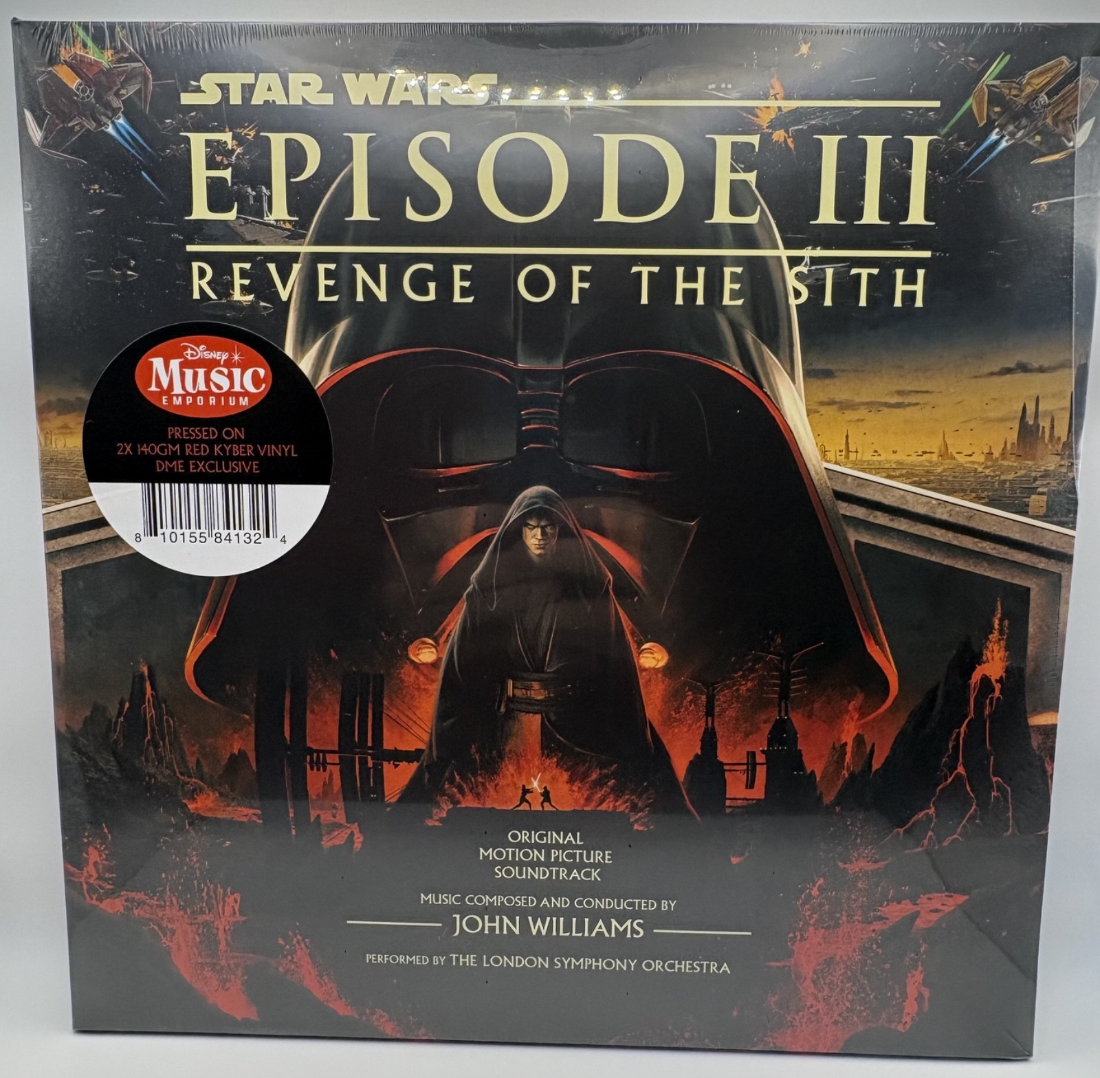 Star Wars Revenge of the Sith Red Kyber Vinyl 2LP DME Exclusive Sealed Rare