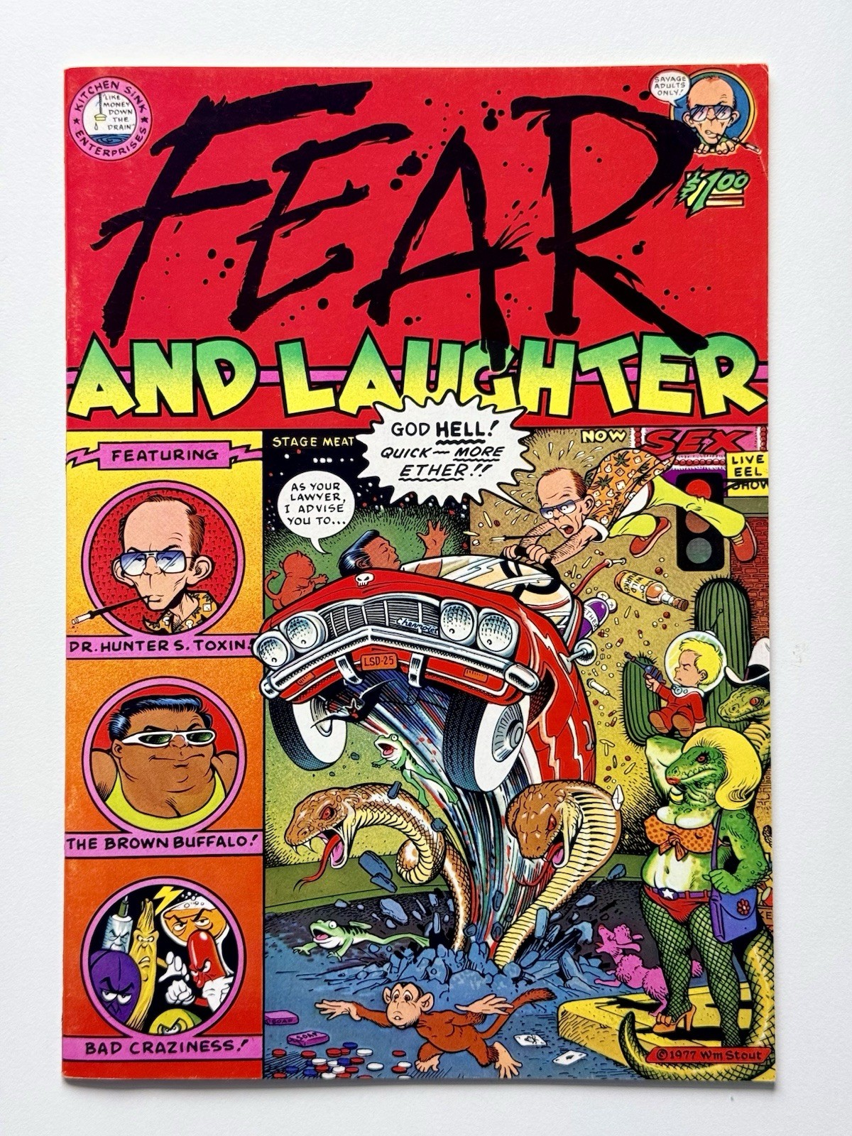FEAR AND LAUGHTER  Underground Comic - High Grade VF/ NM - 1st Print Comix