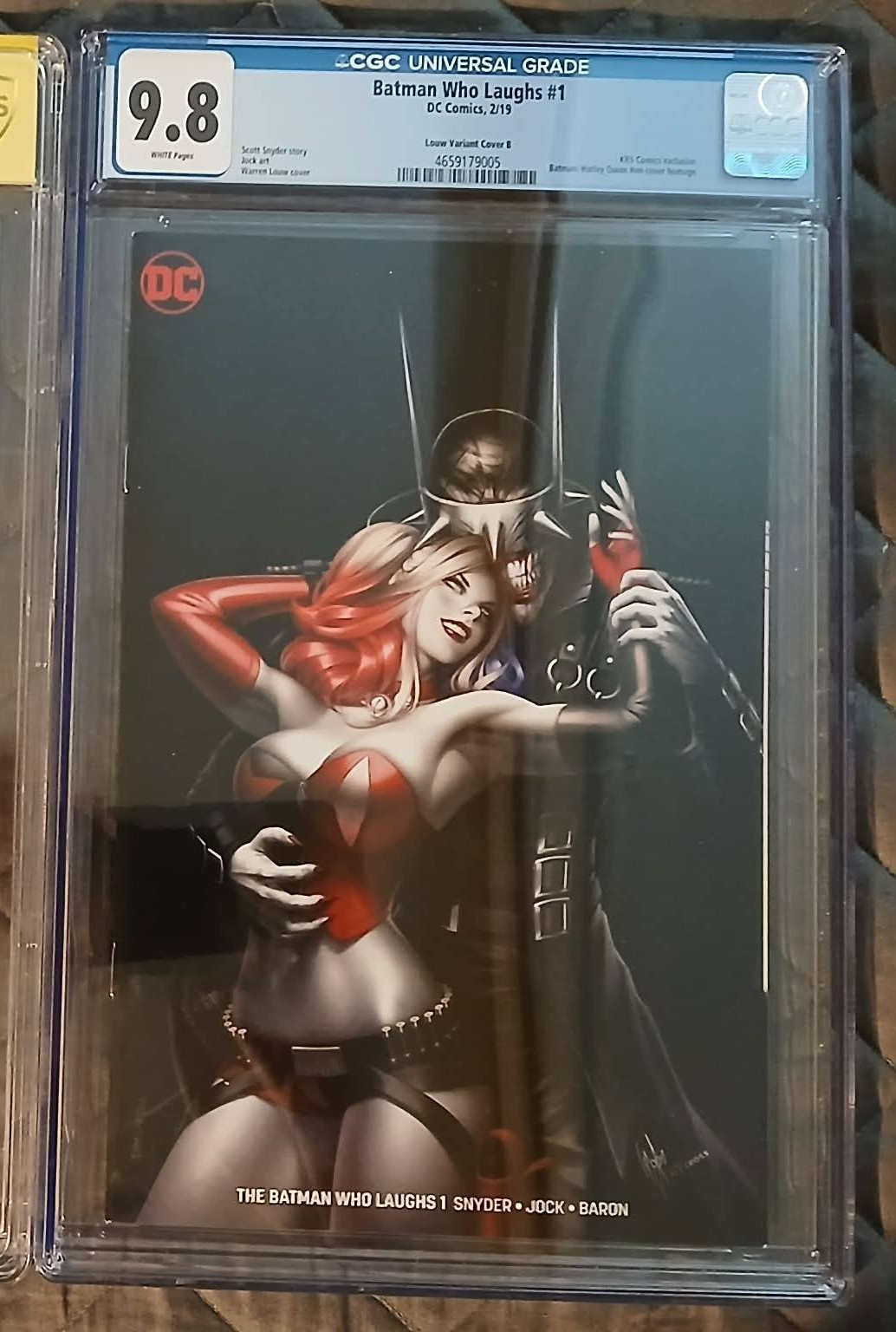 Batman Who Laughs #1 Warren Louw Variante Copertina B CGC 9.8