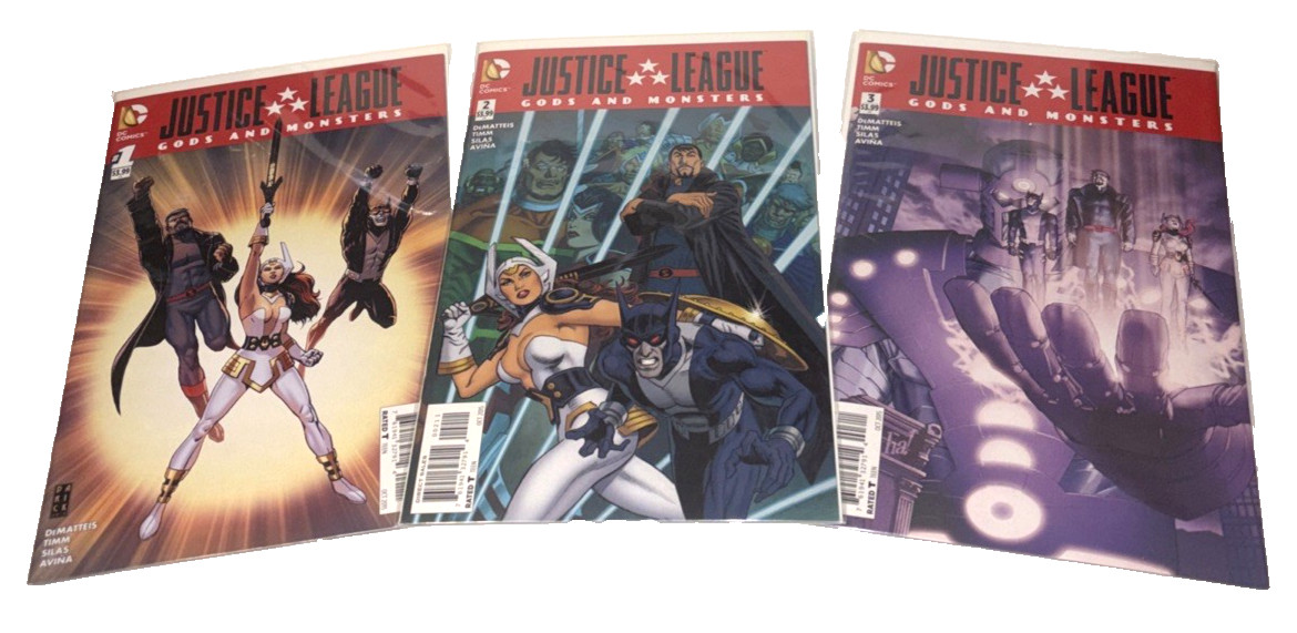 Justice League Gods and Monsters #1 #2 #3 serie completa DC Comics ottobre 2015 VEDI