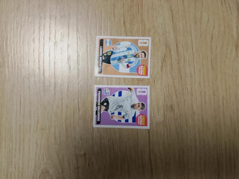 Cartas extra esticker panini