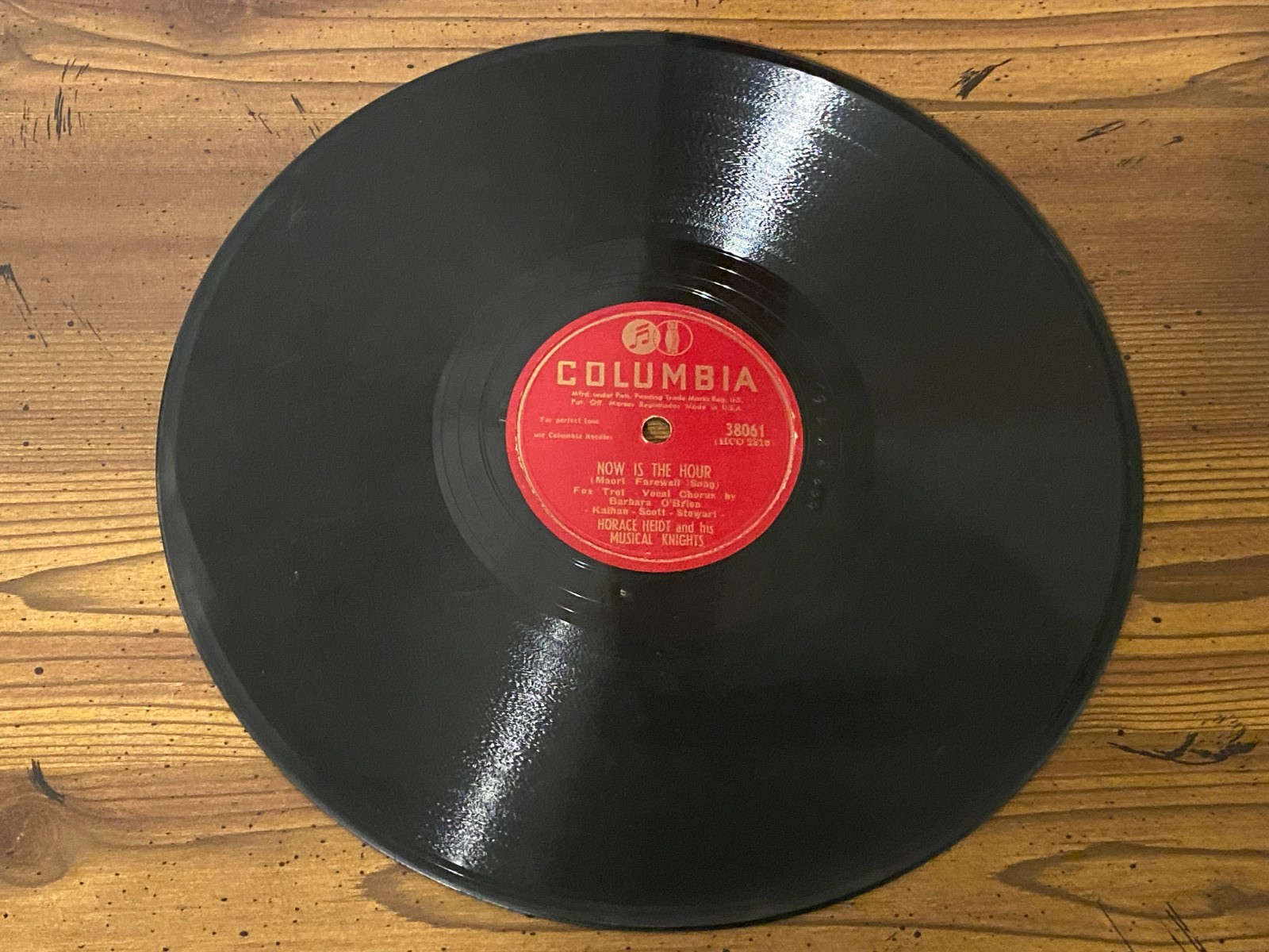 Horace Heidt – Now Is The Hour / I’ll Never Say I Love You 78rpm Columbia 38061