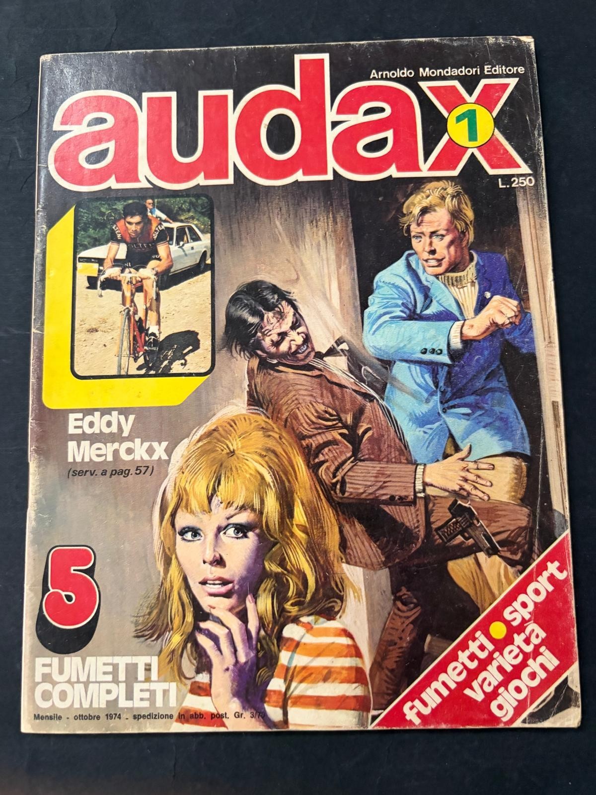 AUDAX 1/12 - ED. MONDADORI 1974 - SEQUENZA COMPLETA