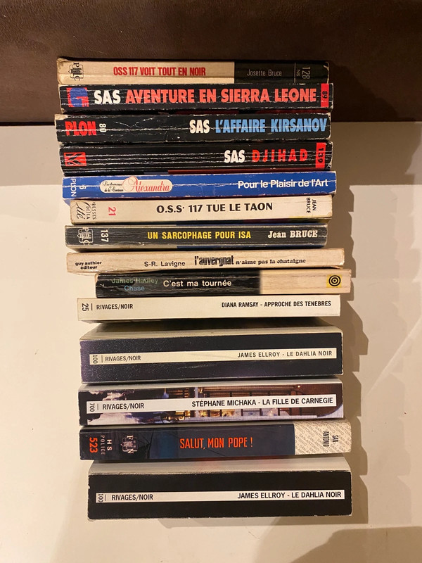 Lot de 14 livres de poche série noir