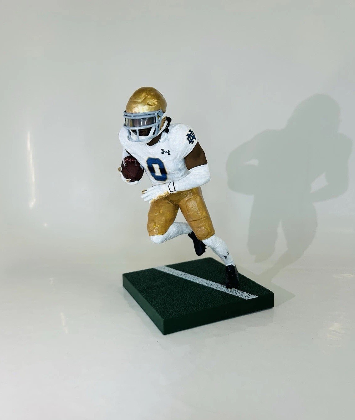 Xavier Watts custom football Figure Notre Dame