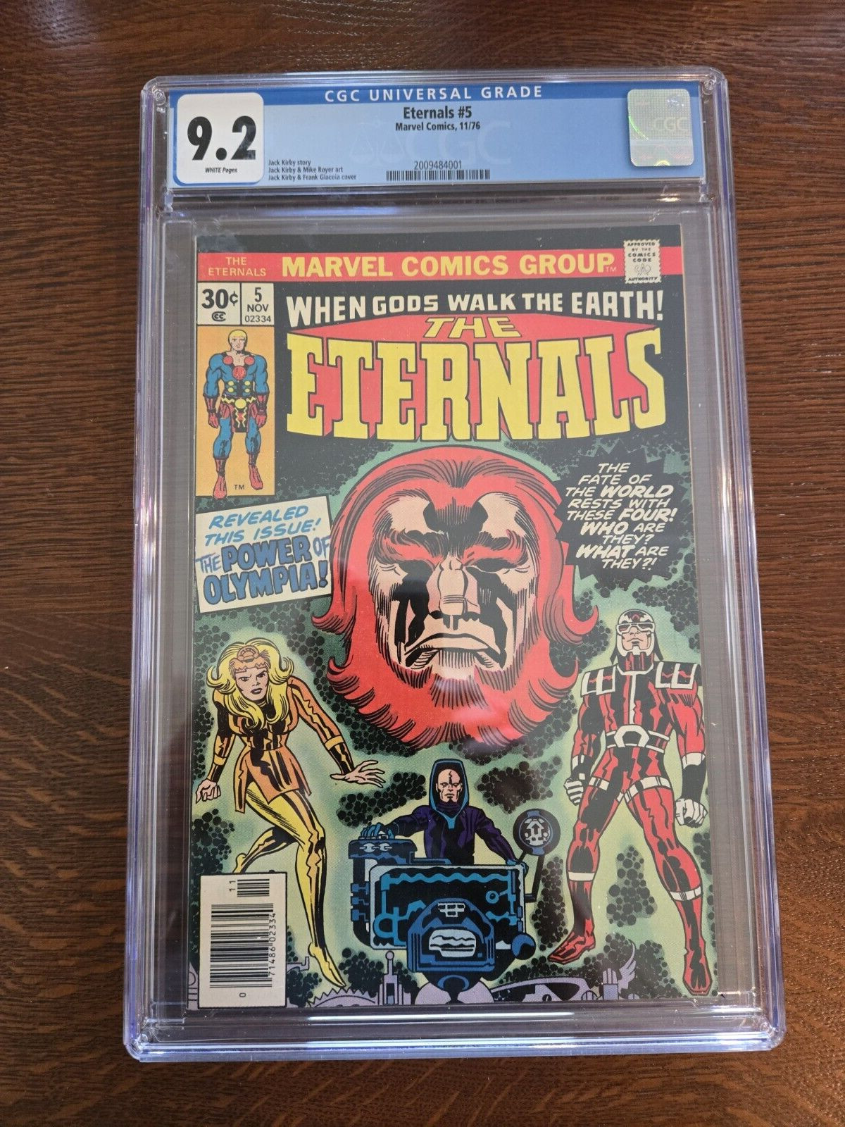 Eternals #5 CGC 9.2 1st appearance of THENA & MAKKARI WHITE Pages
