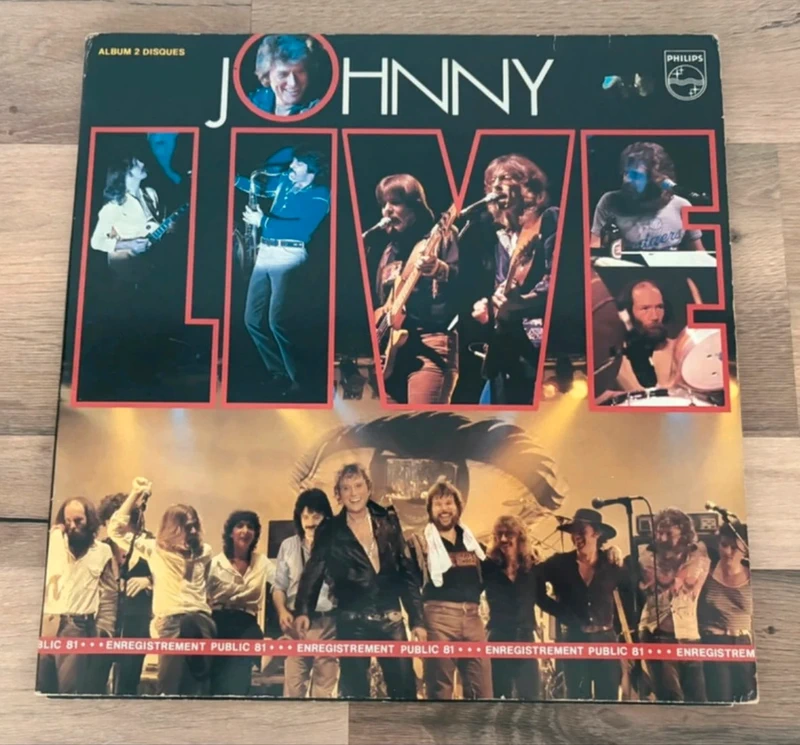 Disque vinyle / LP / 33 Tours - Johnny : Live