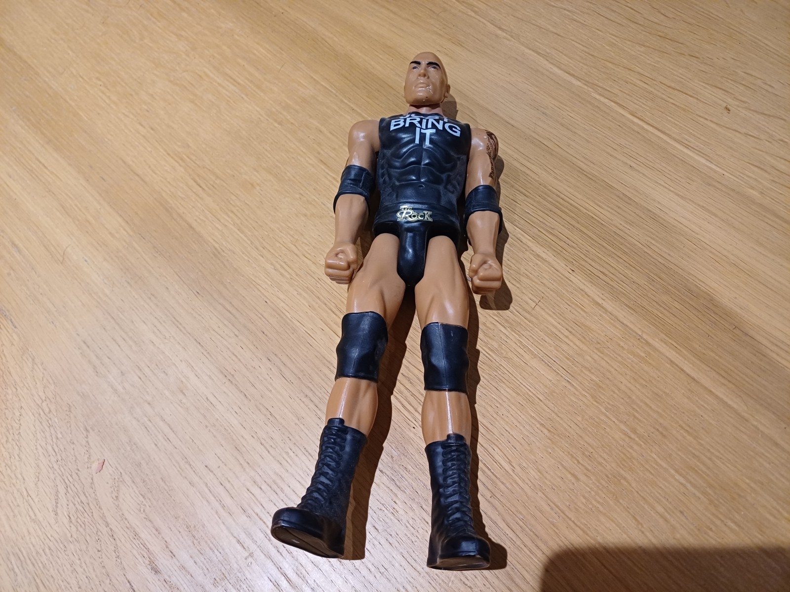 Large The Rock Figure Just Bring It 2016 Mattel TM WWE WWF Good Condition 12"