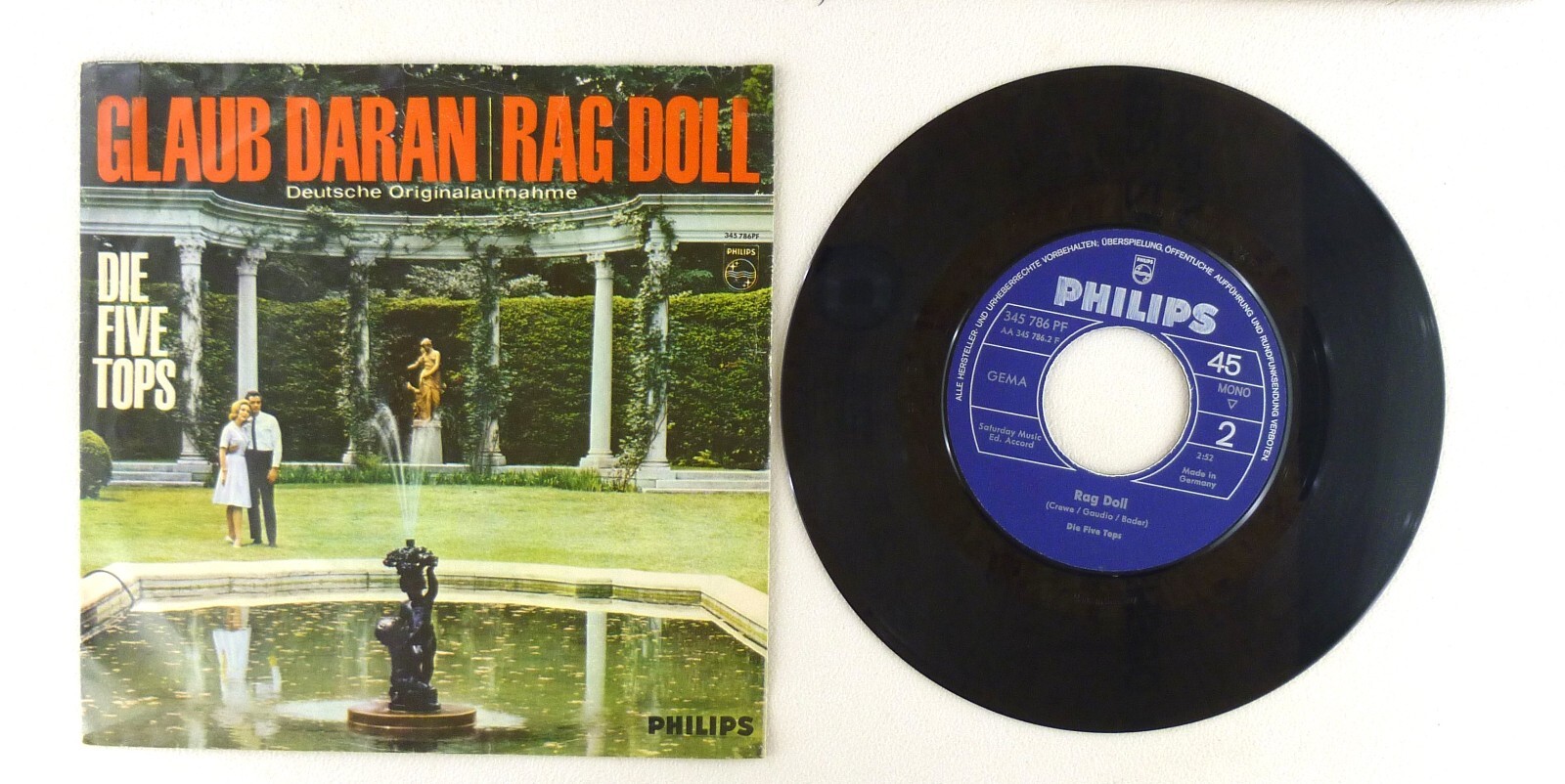 7" Singolo Vinile - I Five Tops - Credici / Rag Doll - S14605 Z35