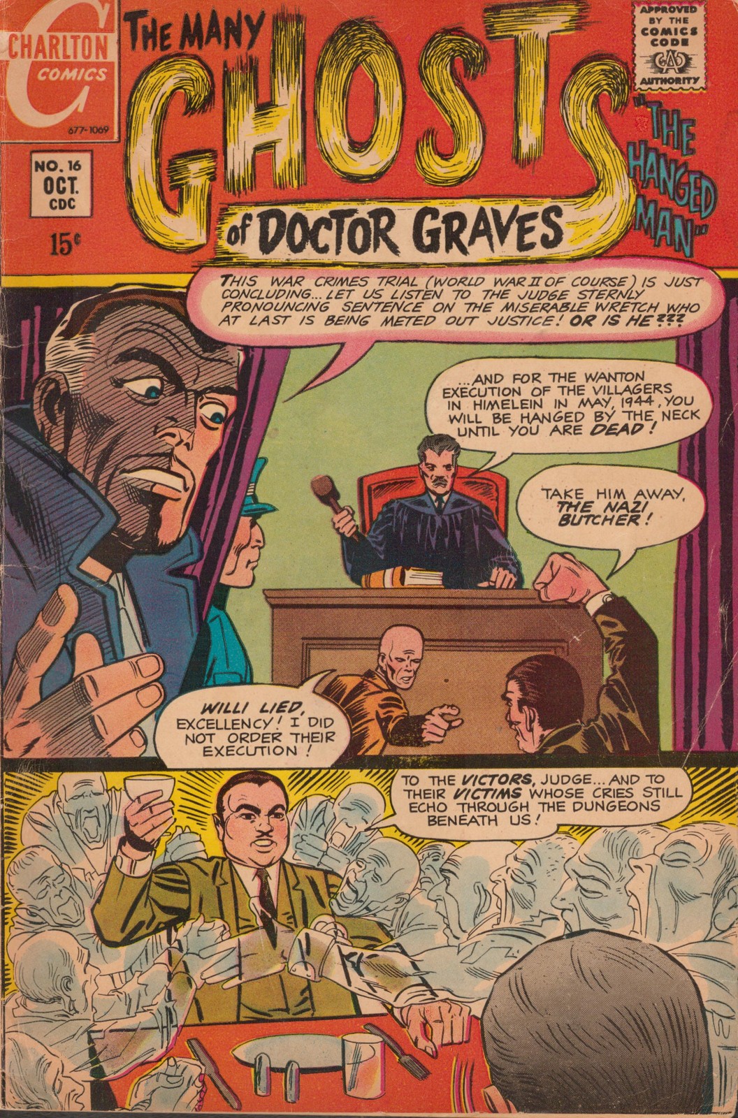 48188: CHARLTON COMICS I MOLTI FANTASMI DI DOCTOR GRAVES #16 grado fine meno