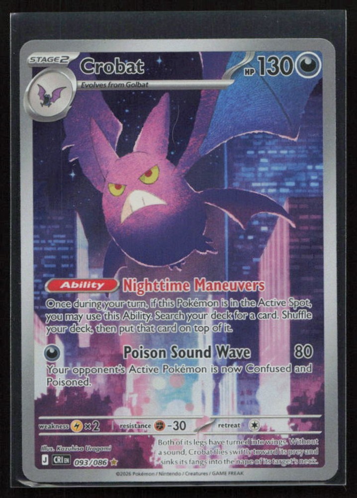 Crobat 093/086 - Chaos Rising Holofoil NM