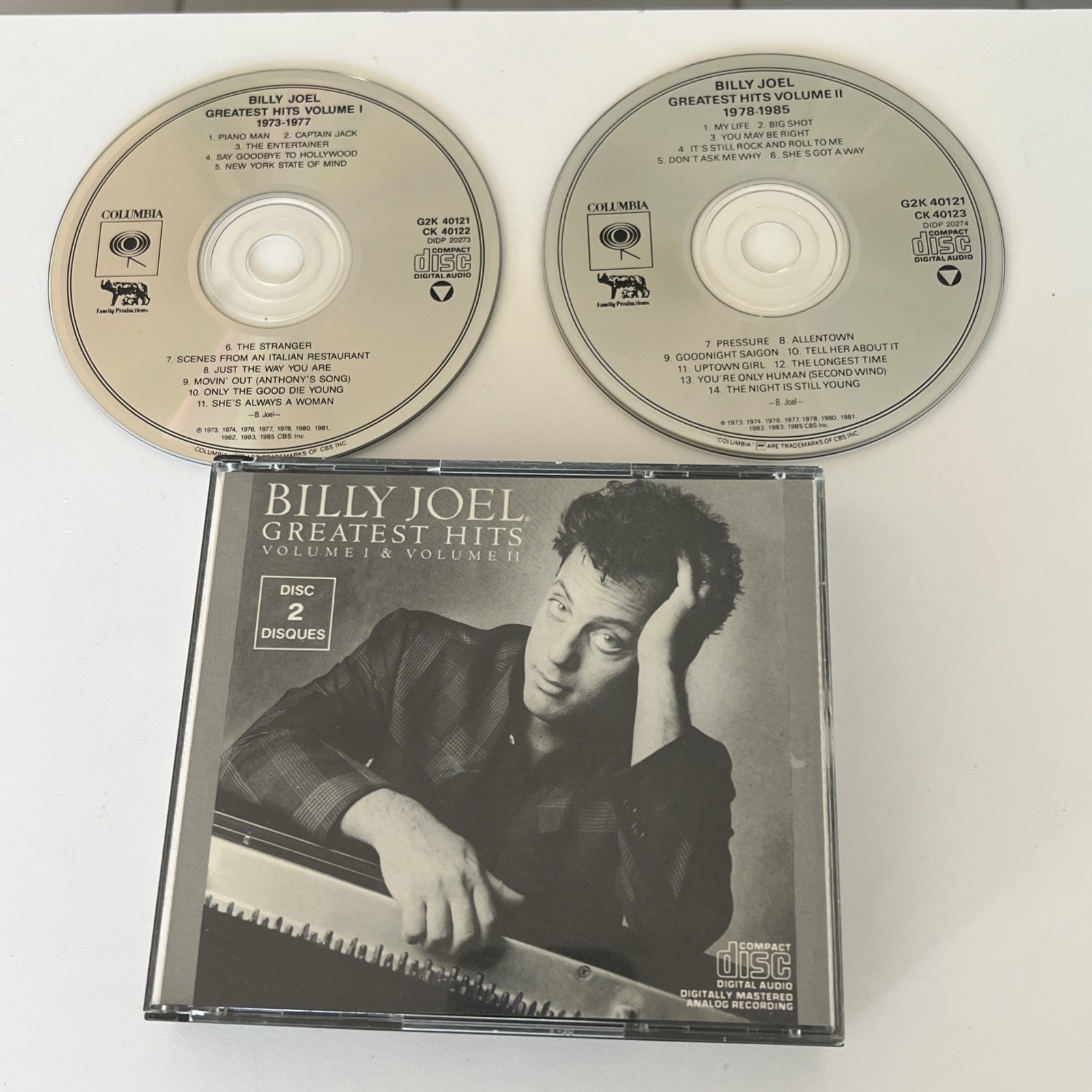 Billy Joel Greatest Hits Volume I And II CD Original Fatbox 