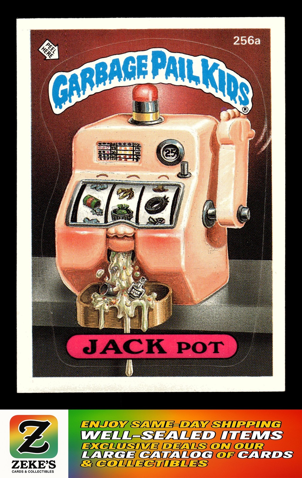 1987 Topps Garbage Pail Kids Series 7 #256a Jack Pot