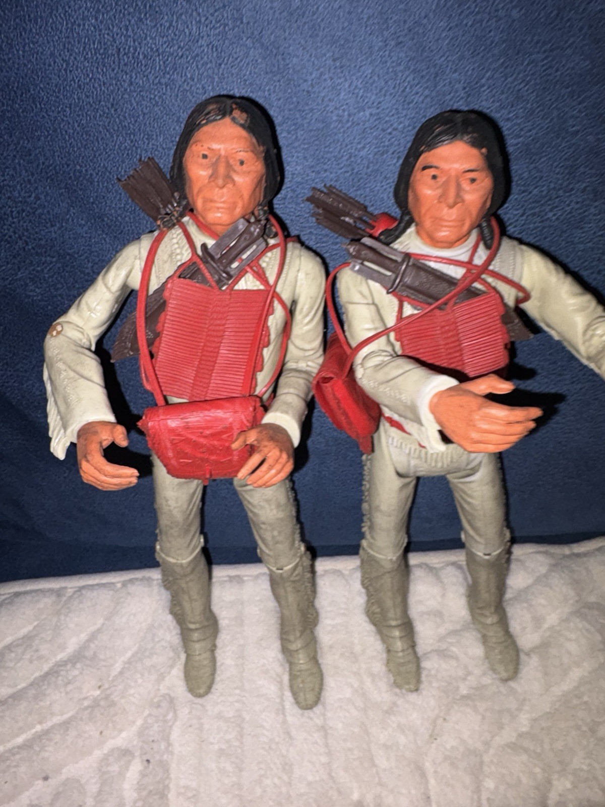 Marx Johnny West Cherokee Chief Figure x2 Accessorio Freccia Bundle Vintage