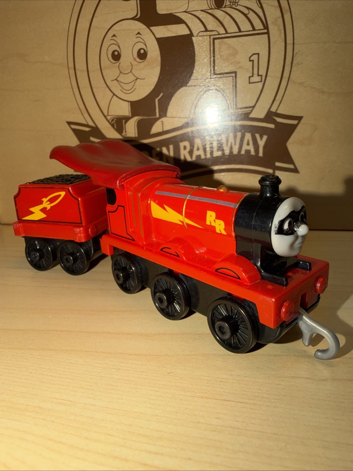 RAIL ROCKET JAMES! THOMAS FRIENDS TRAIN Trackmaster Push Along DIECAST