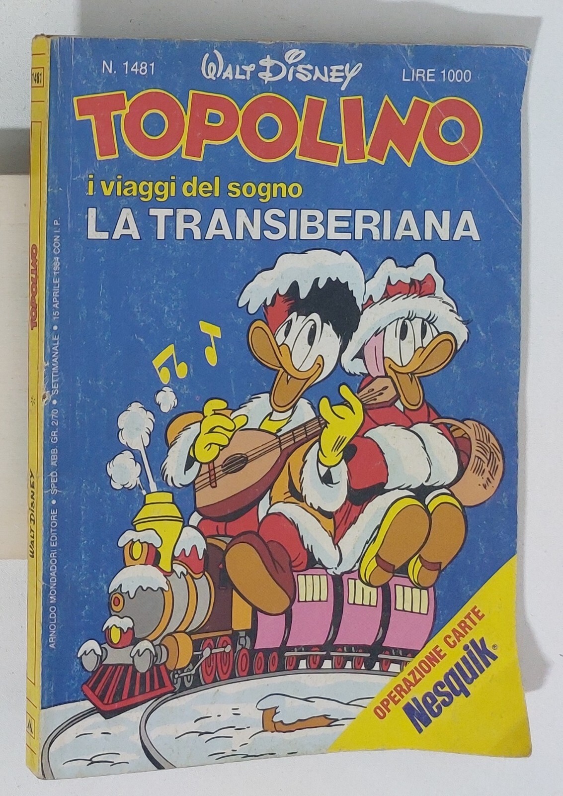 65071 TOPOLINO libretto n. 1481 - Mondadori 1984