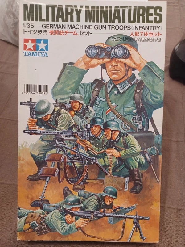 German machine gun troop Tamiya